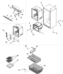 INTERIOR CABINET & FREEZER SHELVES Diagram and Parts List for PBB1951HEQ  Maytag Refrigerator
