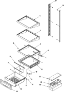 DELI AND REF SHELF Diagram and Parts List for ACD2238HTS  Amana Refrigerator