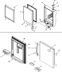 REFRIGERATOR DOOR Diagram and Parts List for MBF2256HES  Maytag Refrigerator