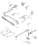 GAS CONTROLS Diagram and Parts List for CP31600ADV  Crosley Range