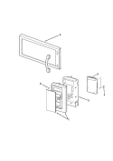 CONTROL PANEL / DOOR ASSEMBLY Diagram and Parts List for AMV1162AAS  Amana Microwave