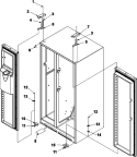 HINGES Diagram and Parts List for ACD2238HTS  Amana Refrigerator