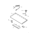BURNER BOX Diagram and Parts List for JGCP636ADP  Jenn-Air Cooktop