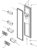 FREEZER DOOR (SERIES 10) Diagram and Parts List for MSD2657HEQ  Maytag Refrigerator
