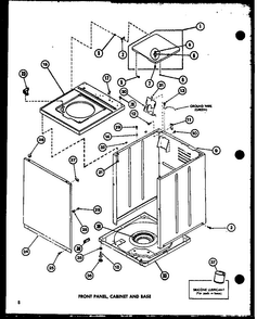 Section 2 Diagram and Parts List for LW2602 P7804710W W Amana Washer