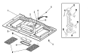 BASE / LATCH BOARD ASSEMBLY Diagram and Parts List for AMV6177AAB  Amana Microwave
