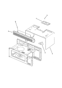 OUTER CASE / VENT GRILLE Diagram and Parts List for AMV6177AAB  Amana Microwave