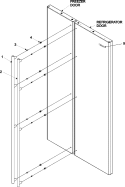 HANDLES Diagram and Parts List for JCB2285HES  Jenn-Air Refrigerator