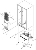 EVAPORATOR ASSY AND ROLLERS Diagram and Parts List for JCB2285HES  Jenn-Air Refrigerator