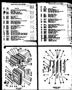 Door Assembly 17 Cu. Ft. Diagram and Parts List for T15G-C-P60100-2WC  Amana Refrigerator