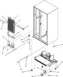 EVAPORATOR ASSY. / ROLLERS Diagram and Parts List for GSB2654HEQ  Maytag Refrigerator