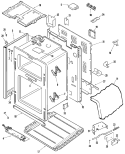 BODY Diagram and Parts List for MER6555AAQ  Maytag Range