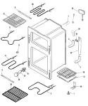 OVEN Diagram and Parts List for MER6555AAQ  Maytag Range