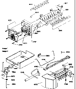 Ice Maker Assembly And Parts Diagram and Parts List for TX21VL-P1301804WL  Amana Refrigerator