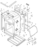 BODY Diagram and Parts List for MER6875AAF  Maytag Range