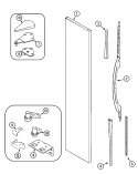 FREEZER OUTER DOOR (GS2126PEDW REV 20) Diagram and Parts List for GS2126PEDW  Maytag Refrigerator