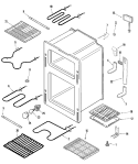 OVEN Diagram and Parts List for MER6775AAW  Maytag Range