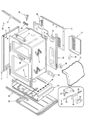 BODY Diagram and Parts List for MGR6775ADB  Maytag Range