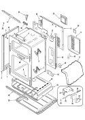 BODY Diagram and Parts List for MGR6875ADB  Maytag Range