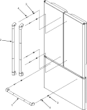 HANDLES (JFC2089HEP) Diagram and Parts List for JFC2089HEP  Jenn-Air Refrigerator