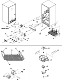 EVAPORATOR AREA & ROLLERS Diagram and Parts List for G32026PEKW  Maytag Refrigerator