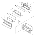 Part Location Diagram of 74010195 Whirlpool Door Panel - Stainless