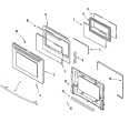 DOOR (LOWER - STL) Diagram and Parts List for JDR8895ACS  Jenn-Air Range