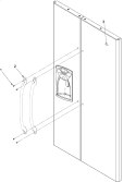 Part Location Diagram of 12604501W Whirlpool INSERT,HANDLE(WHITE)