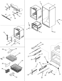 INTERIOR CABINET & FREEZER SHELVES Diagram and Parts List for CB19G7W  Crosley Refrigerator