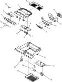CONTROLS Diagram and Parts List for MFF2557HEB  Maytag Refrigerator