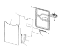 DOOR Diagram and Parts List for MDBH975AWW  Maytag Dishwasher