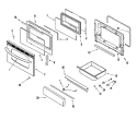 DOOR / DRAWER (STL) Diagram and Parts List for MER5752ACS  Maytag Range