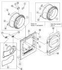 FRONT PANEL - DRUM Diagram and Parts List for MDE2400AYW  Maytag Dryer