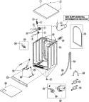 CABINET Diagram and Parts List for MAH2400AWW  Maytag Washer