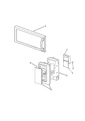 CONTROL PANEL / DOOR ASSEMBLY Diagram and Parts List for AMV5164AAS  Amana Microwave
