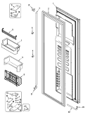 FREEZER DOOR Diagram and Parts List for JS48PPDBDA  Jenn-Air Refrigerator