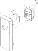 TIMER AND ESCUTCHEON Diagram and Parts List for RCS10DA P1330201M Amana Microwave