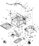 ELECTRICAL, GREASE SHIELD, DUCTS, Diagram and Parts List for RCS10DA P1330201M Amana Microwave