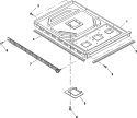 BASE AND FILTER Diagram and Parts List for DFS18E P1330222M Menumaster Microwave