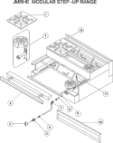 JADE MODULA STEP UP RANGE Diagram and Parts List for JMRHE33  Maytag Range