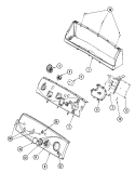 CONTROL PANEL Diagram and Parts List for MAVT734EWW  Maytag Washer