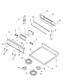 Part Location Diagram of W10823711 Whirlpool Element with Limiter 6 Inch - 1200W