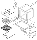 OVEN / BASE Diagram and Parts List for AER5712AAQ  Amana Range