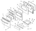 DOOR / DRAWER (STL) Diagram and Parts List for AER5712AAS  Amana Range
