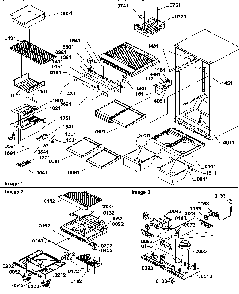 Interior Cabinet And Drain Block Assy Diagram and Parts List for TSI25TE-P1308101WE  Amana Refrigerator