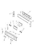 CONTROL PANEL Diagram and Parts List for CE38600ACV  Crosley Range