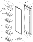 REFRIGERATOR DOOR (SERIES 10) Diagram and Parts List for MSD2655HES  Maytag Refrigerator