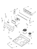 Part Location Diagram of 74009990 Whirlpool COOKTOP