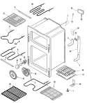 OVEN Diagram and Parts List for MER6875ACF  Maytag Range
