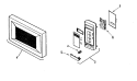CONTROL PANEL / DOOR ASSEMBLY Diagram and Parts List for AMC5101AAW  Amana Microwave